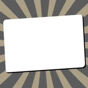 Comic Blank Speech Bubble With Copy Space Over Circular Color Background Design Stockillustratie