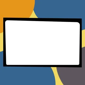 Comic Blank Speech Bubble With Copy Space Over Circular Color Background Design Stockillustratie