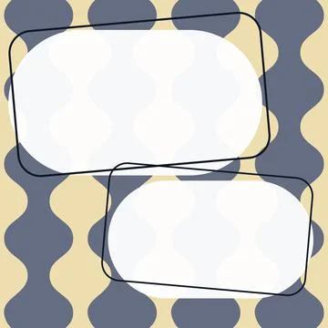 Comic Blank Speech Bubble With Copy Space Over Circular Color Background Design 스톡 일러스트