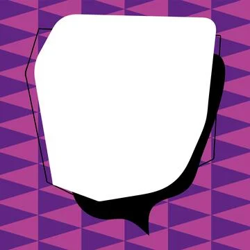 Comic Blank Speech Bubble With Copy Space Over Circular Color Background Design Stockillustratie