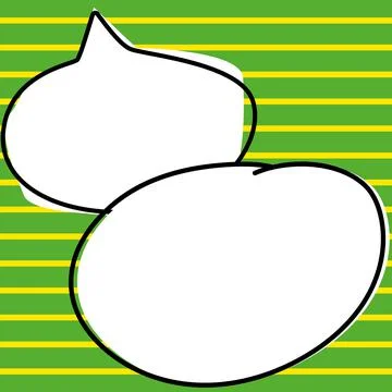 Comic Blank Speech Bubble With Copy Space Over Circular Color Background Design Stockillustratie