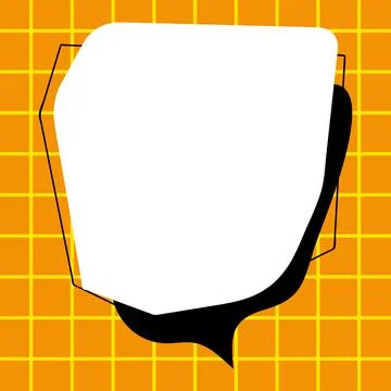 Comic Blank Speech Bubble With Copy Space Over Circular Color Background Design 스톡 일러스트