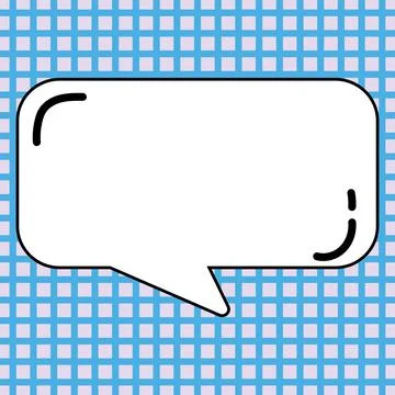 Comic Blank Speech Bubble With Copy Space Over Circular Color Background Design Stock Illustration