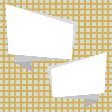 Comic Blank Speech Bubble With Copy Space Over Circular Color Background Design Illustrazione stock