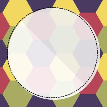 Comic Blank Speech Bubble With Copy Space Over Circular Color Background Design Stock Illustration