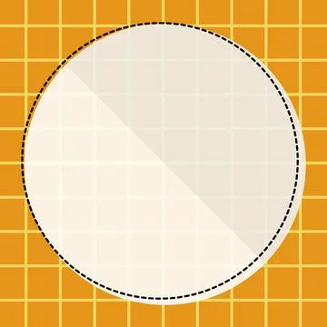 Comic Blank Speech Bubble With Copy Space Over Circular Color Background Design Stock Illustration