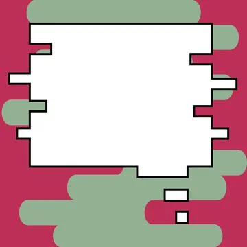 Comic Blank Speech Bubble With Copy Space Over Circular Color Background Design Stock Illustration