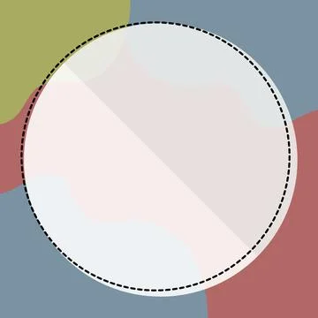 Comic Blank Speech Bubble With Copy Space Over Circular Color Background Design Stockillustratie