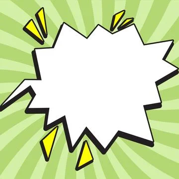 Comic Blank Speech Bubble With Copy Space And Colorful Doodles. Design Of Empty イラスト素材