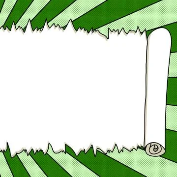 Comic Blank Speech Bubble With Copy Space Over Color Background Design. Empty Illustrazione stock