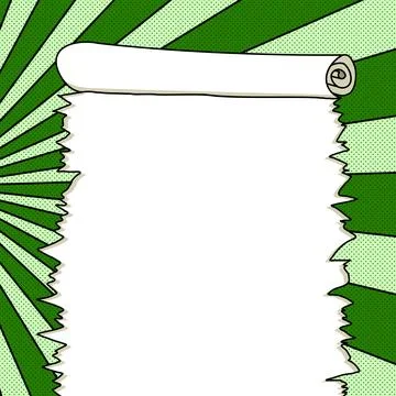 Comic Blank Speech Bubble With Copy Space Over Color Background Design. Empty Illustrazione stock