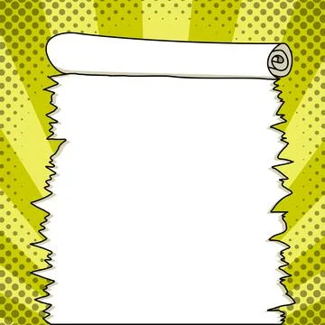 Comic Blank Speech Bubble With Copy Space And Colorful Doodles. Design Of Empty Stock Illustration