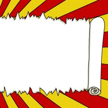 Comic Blank Speech Bubble With Copy Space And Colorful Doodles. Design Of Empty イラスト素材