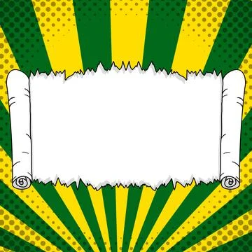 Comic Blank Speech Bubble With Copy Space And Colorful Doodles. Design Of Empty Stock Illustration