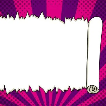 Comic Blank Speech Bubble With Copy Space And Colorful Doodles. Design Of Empty Stock Illustration