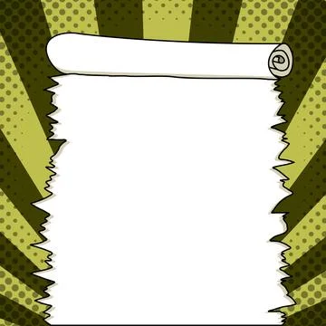 Comic Blank Speech Bubble With Copy Space Over Color Background Design. Empty Illustrazione stock