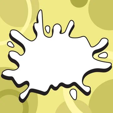 Comic Blank Speech Bubble With Copy Space Over Color Background Design. Empty Stockillustratie