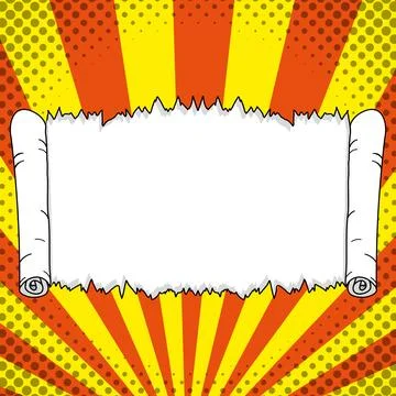 Comic Blank Speech Bubble With Copy Space And Colorful Doodles. Design Of Empty Stock Illustration