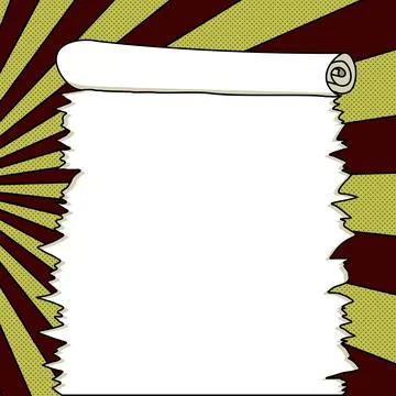 Comic Blank Speech Bubble With Copy Space And Colorful Doodles. Design Of Empty Stock Illustration