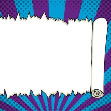 Comic Blank Speech Bubble With Copy Space And Colorful Doodles. Design Of Empty Stock Illustration