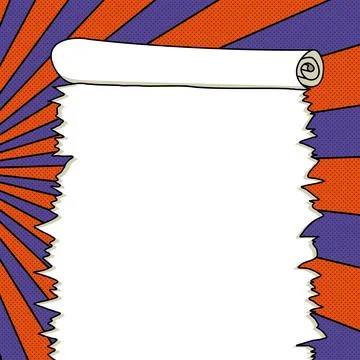 Comic Blank Speech Bubble With Copy Space And Colorful Doodles. Design Of Empty イラスト素材