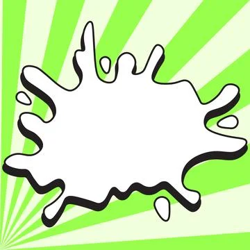 Comic Blank Speech Bubble With Copy Space And Colorful Doodles. Design Of Empty Stock Illustration