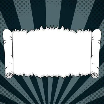 Comic Blank Speech Bubble With Copy Space Over Color Background Design. Empty Stock Illustration