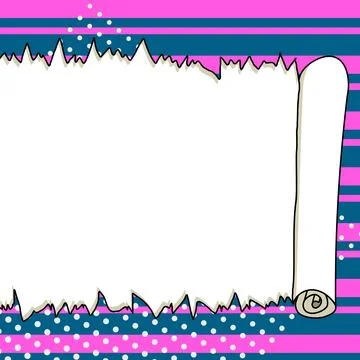 Comic Blank Speech Bubble With Copy Space Over Color Background Design. Empty Stockillustratie