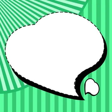 Comic Blank Speech Bubble With Copy Space Over Color Background Design. Empty Illustrazione stock