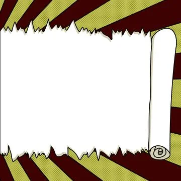 Comic Blank Speech Bubble With Copy Space And Colorful Doodles. Design Of Empty Stock Illustration