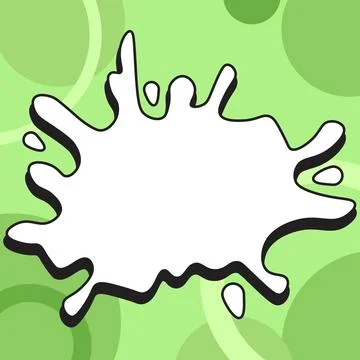 Comic Blank Speech Bubble With Copy Space Over Color Background Design. Empty Stock Illustration