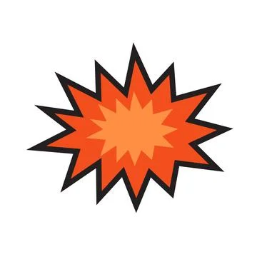 Comic Blast Explosion Vector Illustration Stock Illustration