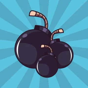 Comic bombs explosion pop art white background Stock Illustration