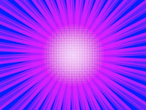 Comic book abstract template with dark rays and halftone humor effects on green Stock Illustration