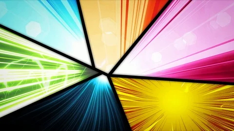 Comic Book Action Layout Background With Power Fx Stock Footage 117190993