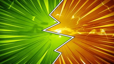Comic Book Action Layout Background With Power Fx Stock Footage 117590363