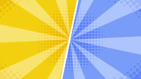 Comic Book Action Layout Background with Half Color, Two Animation Stock Footage 294471729