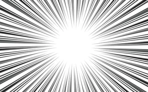 Comic book action line background. Manga speed frame, superhero action. Vec.. Stock Illustration