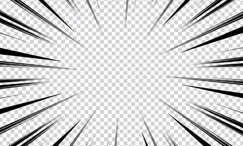 Comic book action line. Speed ??line manga frame. Cartoon background. Vecto.. Stock Illustration