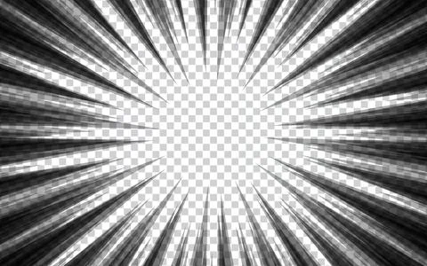 Comic book action line. Speed ??line manga frame. Black and white retro vec.. Stock Illustration