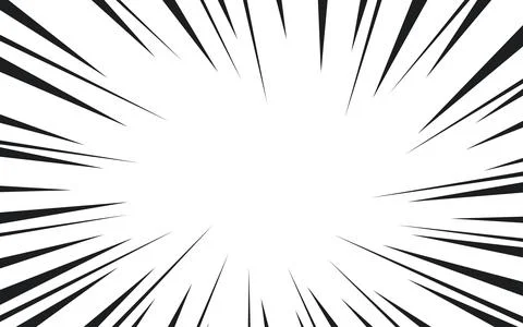 Comic book action lines background. Manga speed frames, superhero action. B.. Illustrazione stock