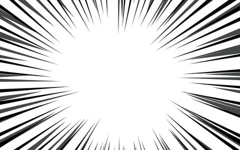 Comic book action lines background. Manga speed frames, superhero action. B.. Stock Illustration