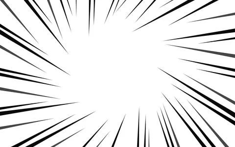 Comic book action lines background. Manga speed frames, superhero action. B.. Stock Illustration