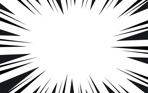 Comic book action lines background. Manga speed frames, superhero action. B.. イラスト素材