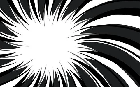 Comic book action lines background. Manga speed frames, superhero action. B.. Illustrazione stock