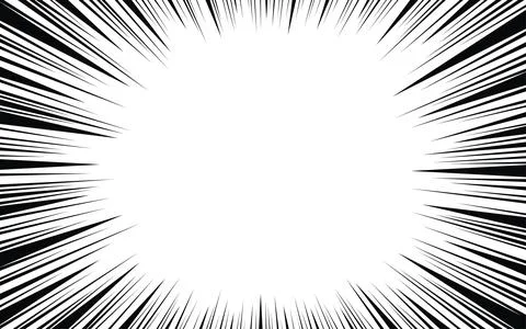 Comic book action lines background. Manga speed frames, superhero action. B.. イラスト素材