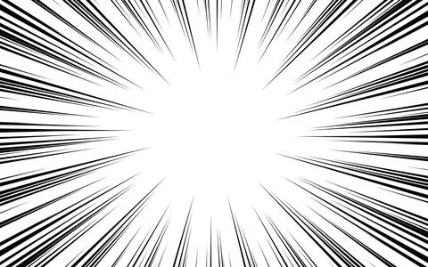 Comic book action lines. Speed lines Manga frames. Cartoon background. Blac.. Stock Illustration