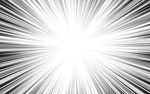 Comic book action lines. Speed ??lines. Manga frames. Cartoon backgrounds. 库存插图
