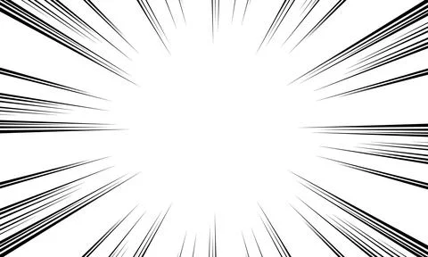 Comic book and manga speed line background. Superhero action, explosion bac.. Stock Illustration