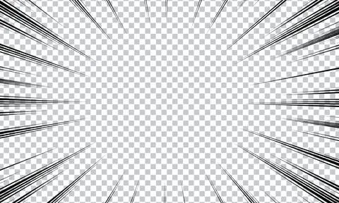 Comic book and manga speed line background. Superhero action, explosion bac.. Stock Illustration